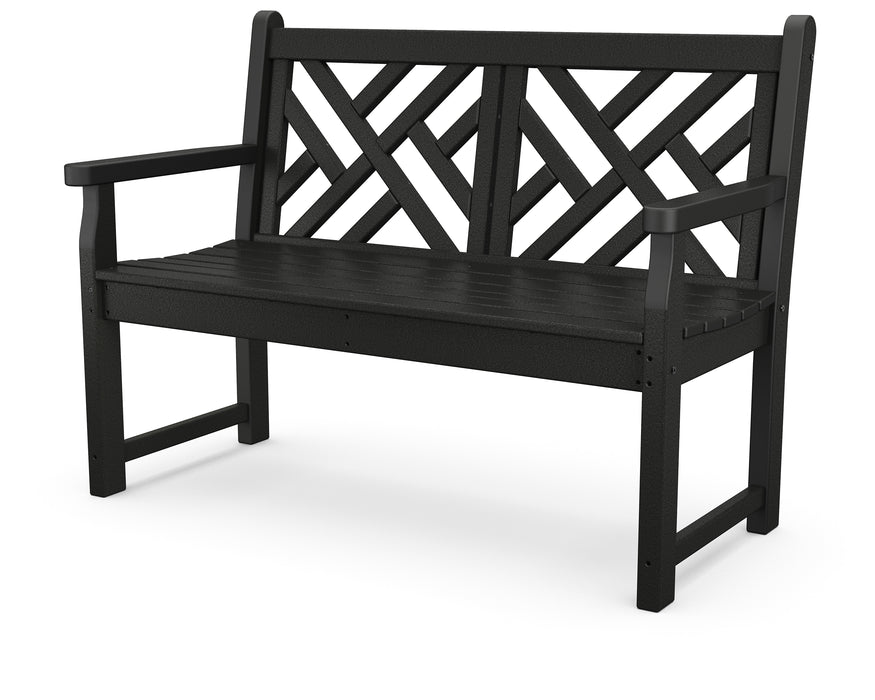 POLYWOOD Chippendale 48" Bench in Black