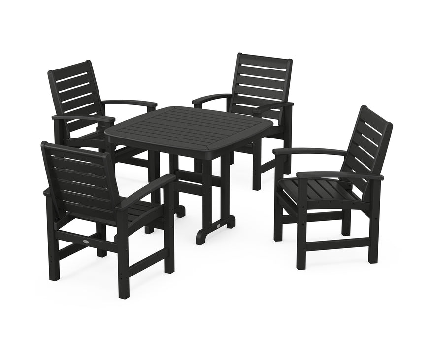 POLYWOOD Signature 5-Piece Dining Set in Black image