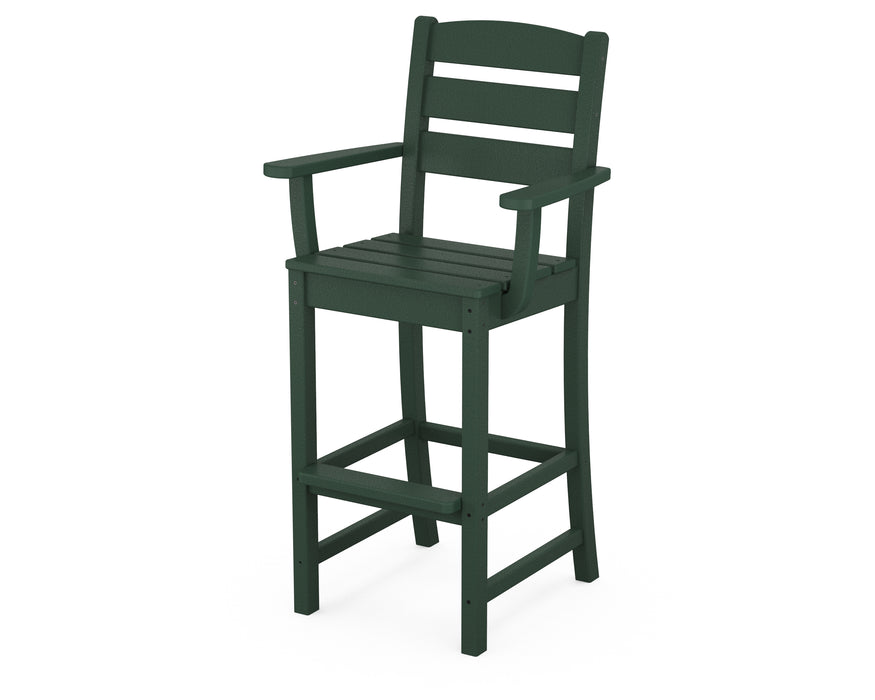 POLYWOOD Lakeside Bar Arm Chair in Green