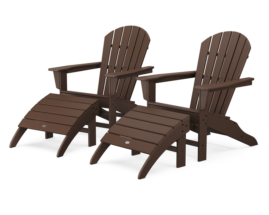 POLYWOOD South Beach 4-Piece Adirondack Set in Mahogany image