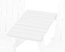 POLYWOOD Classic Series Straight Adirondack Connecting Table in White image