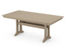 POLYWOOD Farmhouse Trestle 37" x 72" Dining Table in Vintage Sahara image