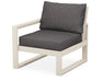 POLYWOOD EDGE Modular Left Arm Chair in Sand / Ash Charcoal image