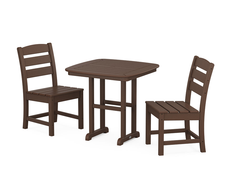 POLYWOOD Lakeside Side Chair 3-Piece Dining Set in Mahogany image