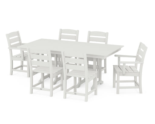 POLYWOOD Lakeside 7-Piece Farmhouse Dining Set in Vintage White image