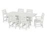 POLYWOOD Lakeside 7-Piece Farmhouse Dining Set in Vintage White image