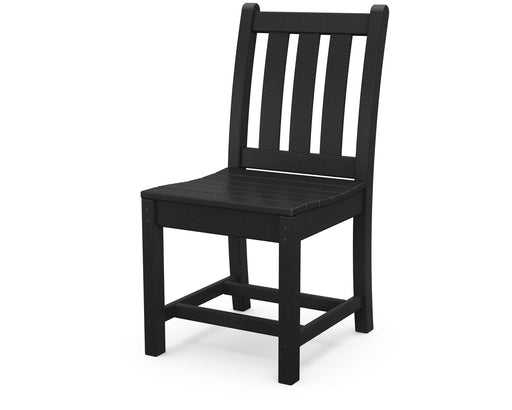 POLYWOOD Traditional Garden Dining Side Chair in Black image