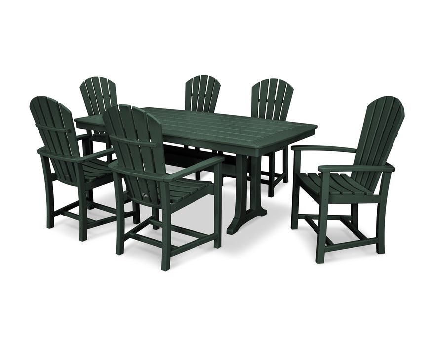 POLYWOOD 7 Piece  Palm Coast Dining Set in Green