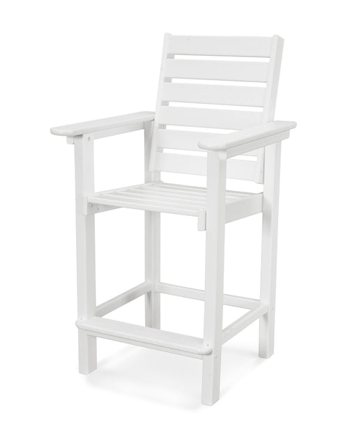 POLYWOOD Captain Counter Chair in White image