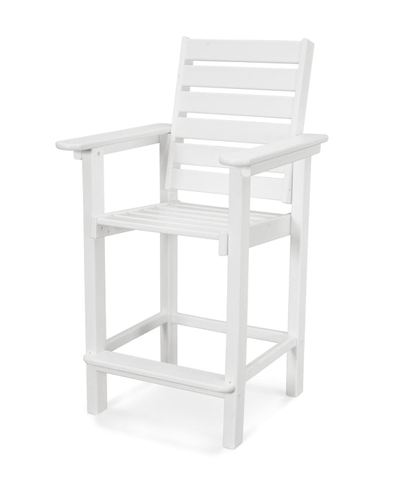 POLYWOOD Captain Counter Chair in White image