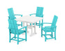 POLYWOOD Modern Adirondack 5-Piece Farmhouse Dining Set in Aruba image