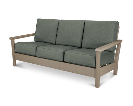 POLYWOOD Harbour Deep Seating Sofa in Vintage Sahara / Cast Sage image