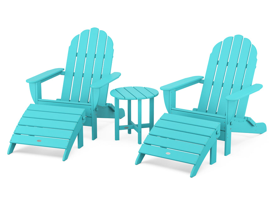 POLYWOOD Classic Oversized Adirondack 5-Piece Casual Set in Aruba image