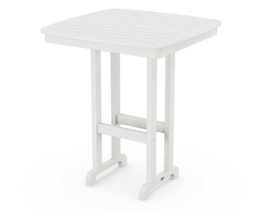 POLYWOOD Nautical 37" Bar Table in White image