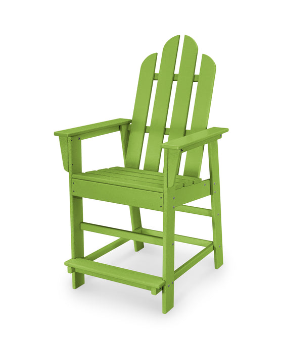 POLYWOOD Long Island Counter Chair in Lime