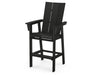 POLYWOOD Modern Curveback Adirondack Bar Chair in Black image