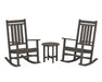 POLYWOOD Estate 3-Piece Rocking Chair Set in Vintage Coffee image
