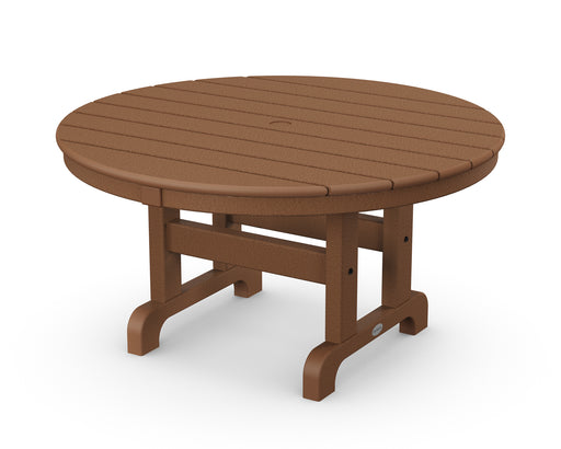 POLYWOOD Round 36" Conversation Table in Teak image