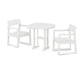 POLYWOOD EDGE 3-Piece Dining Set in White image