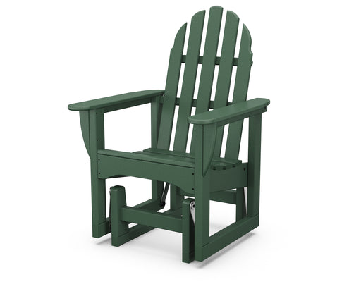 POLYWOOD Classic Adirondack Glider Chair in Green image