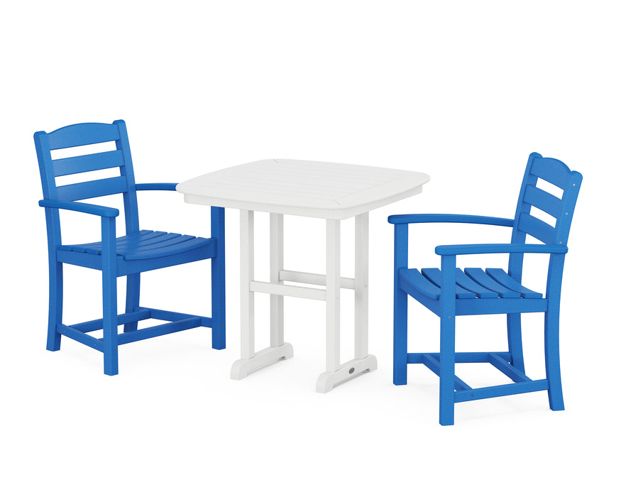 POLYWOOD La Casa Cafe 3-Piece Dining Set in Pacific Blue