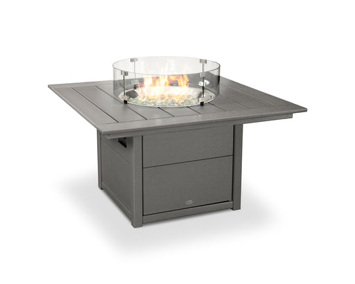 POLYWOOD Square 42" Fire Pit Table in Slate Grey image