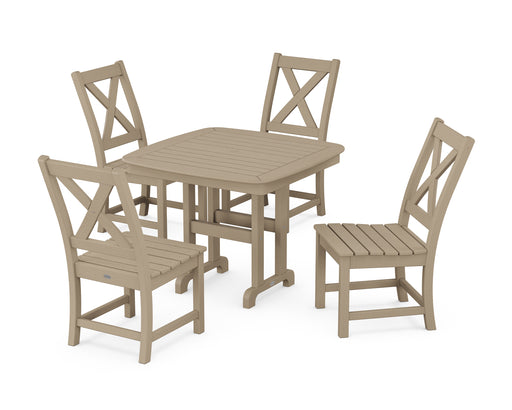 POLYWOOD Braxton Side Chair 5-Piece Dining Set in Vintage Sahara image