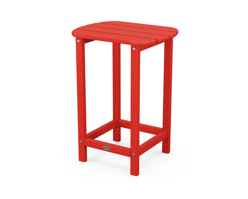 POLYWOOD South Beach 26" Counter Side Table in Sunset Red image