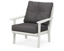POLYWOOD Lakeside Deep Seating Chair in Vintage White / Ash Charcoal image