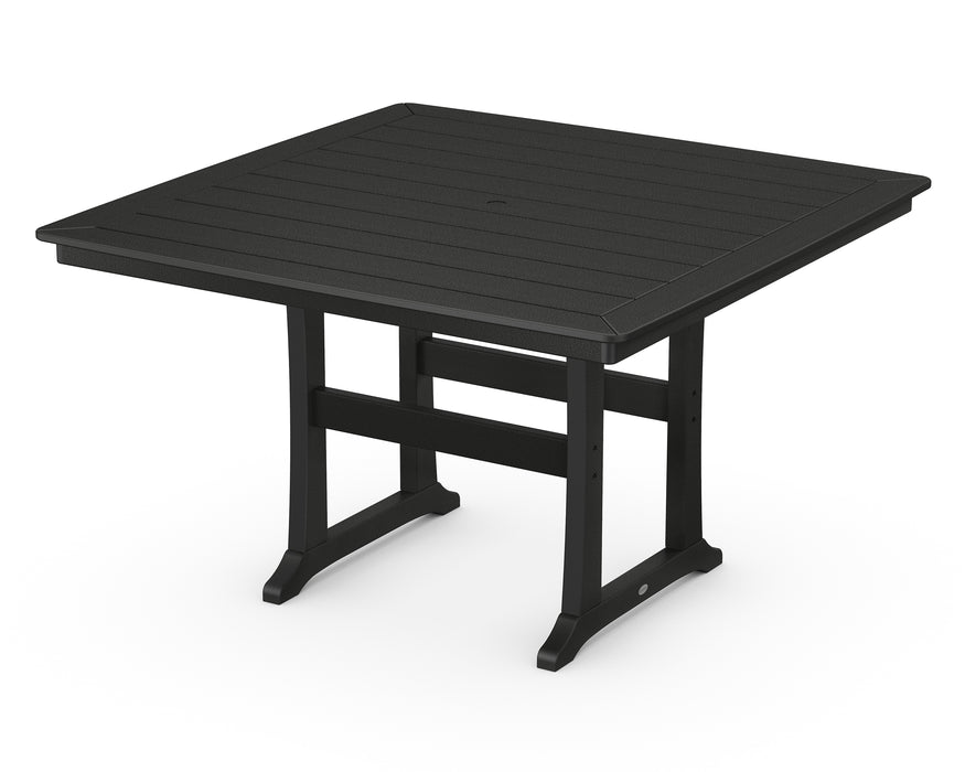 POLYWOOD Nautical Trestle 59" Counter Table in Black image