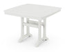 POLYWOOD Nautical Trestle 37" Dining Table in Vintage White image