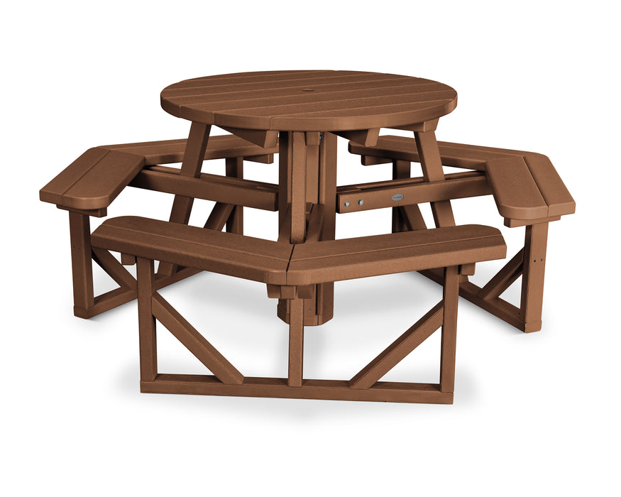 POLYWOOD Park 36" Round Picnic Table in Teak image