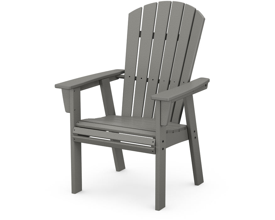 POLYWOOD Nautical Curveback Upright Adirondack Chair in Slate Grey image