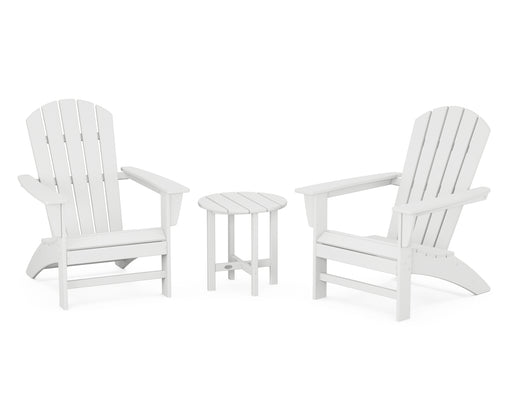 POLYWOOD Nautical 3-Piece Adirondack Set in White image