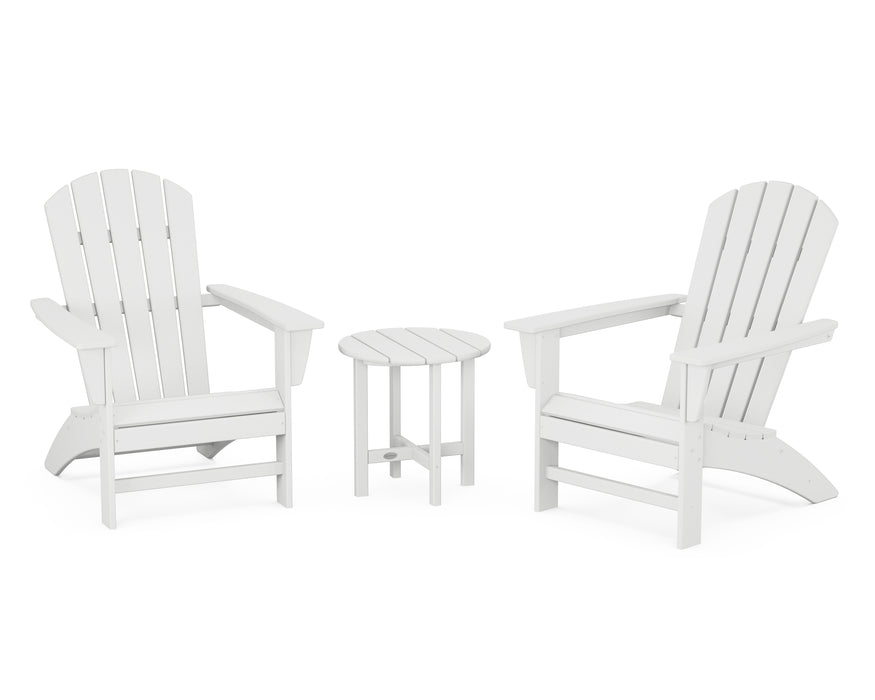 POLYWOOD Nautical 3-Piece Adirondack Set in White image