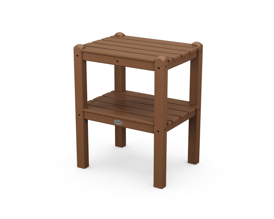 POLYWOOD Two Shelf Side Table in Teak image