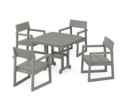 POLYWOOD EDGE 5-Piece Dining Set in Slate Grey image