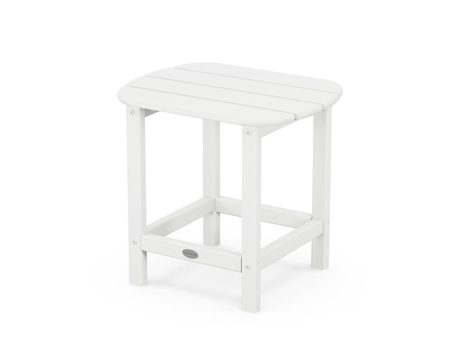 POLYWOOD South Beach 18" Side Table in White image