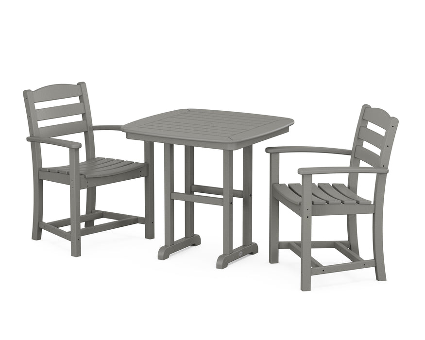 POLYWOOD La Casa Cafe 3-Piece Dining Set in Slate Grey