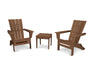 POLYWOOD Quattro 3-Piece Adirondack Set in Teak image