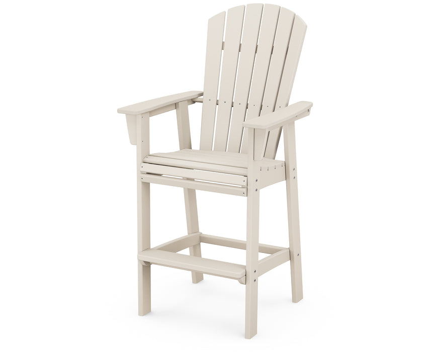 POLYWOOD Nautical Curveback Adirondack Bar Chair in Sand image