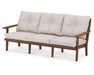 POLYWOOD Lakeside Deep Seating Sofa in Teak / Dune Burlap image