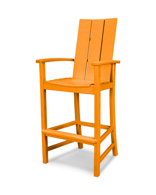 POLYWOOD Modern Adirondack Bar Chair in Tangerine image