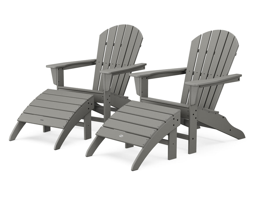 POLYWOOD South Beach 4-Piece Adirondack Set in Slate Grey image