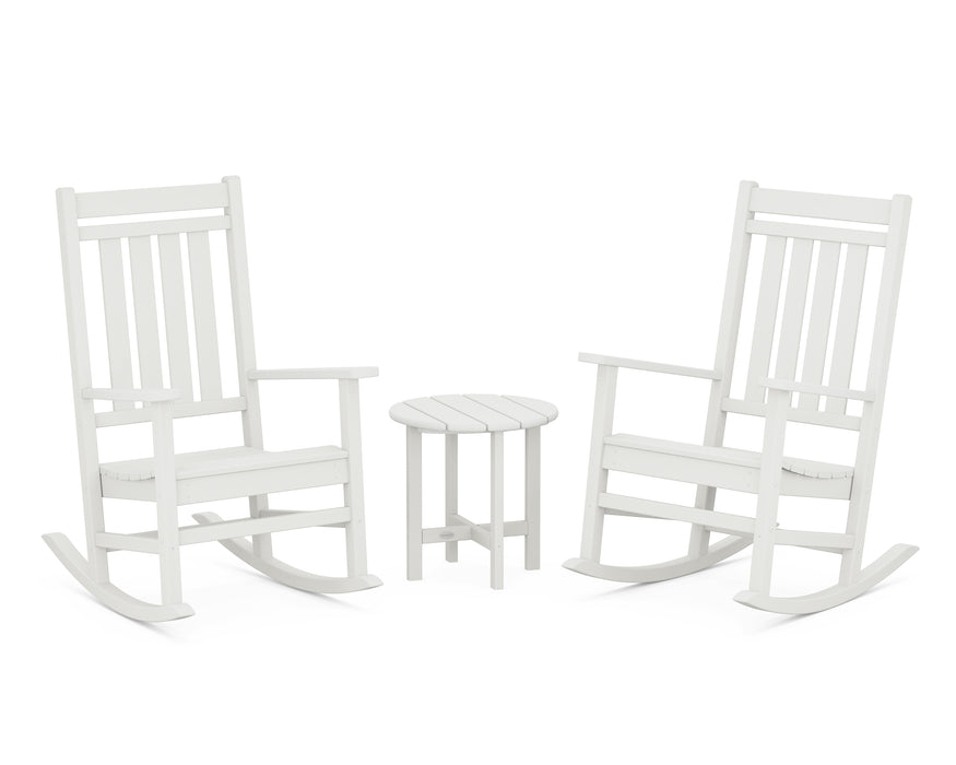 POLYWOOD Estate 3-Piece Rocking Chair Set in Vintage White image