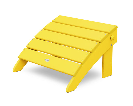 POLYWOOD Classic Oversized Adirondack Folding Ottoman in Lemon image