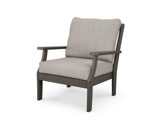 POLYWOOD Braxton Deep Seating Chair in Vintage Coffee / Weathered Tweed image