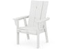 POLYWOOD Modern Curveback Adirondack Dining Chair in White image