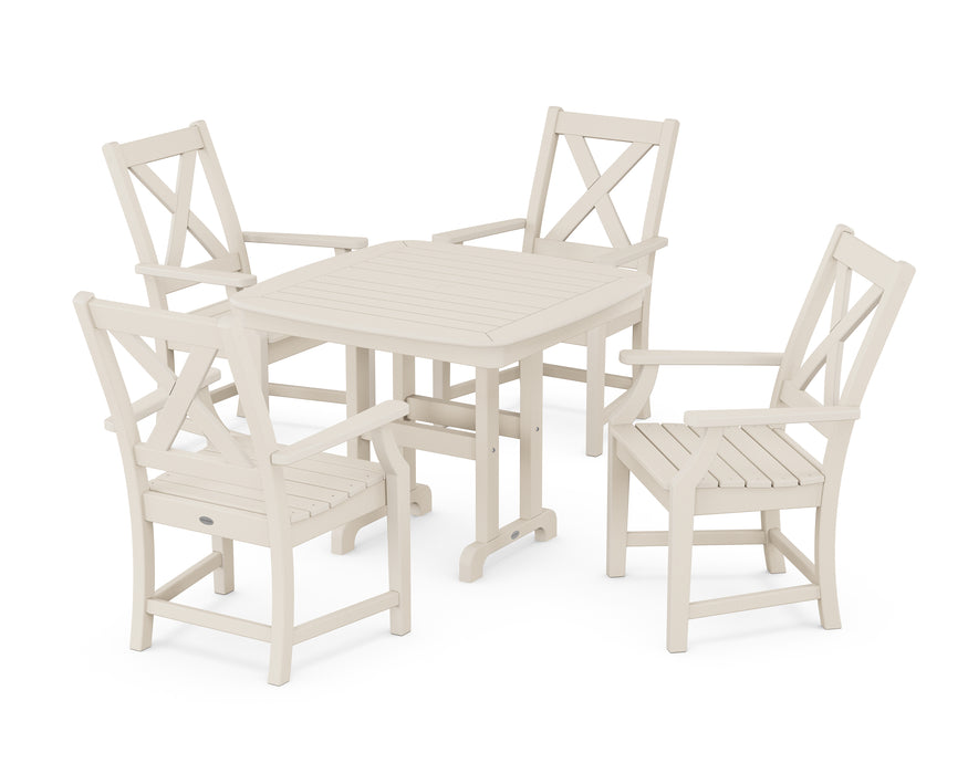 POLYWOOD Braxton 5-Piece Dining Set in Sand