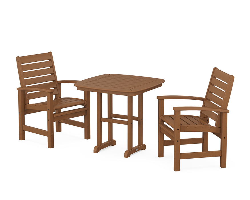 POLYWOOD Signature 3-Piece Dining Set in Teak image